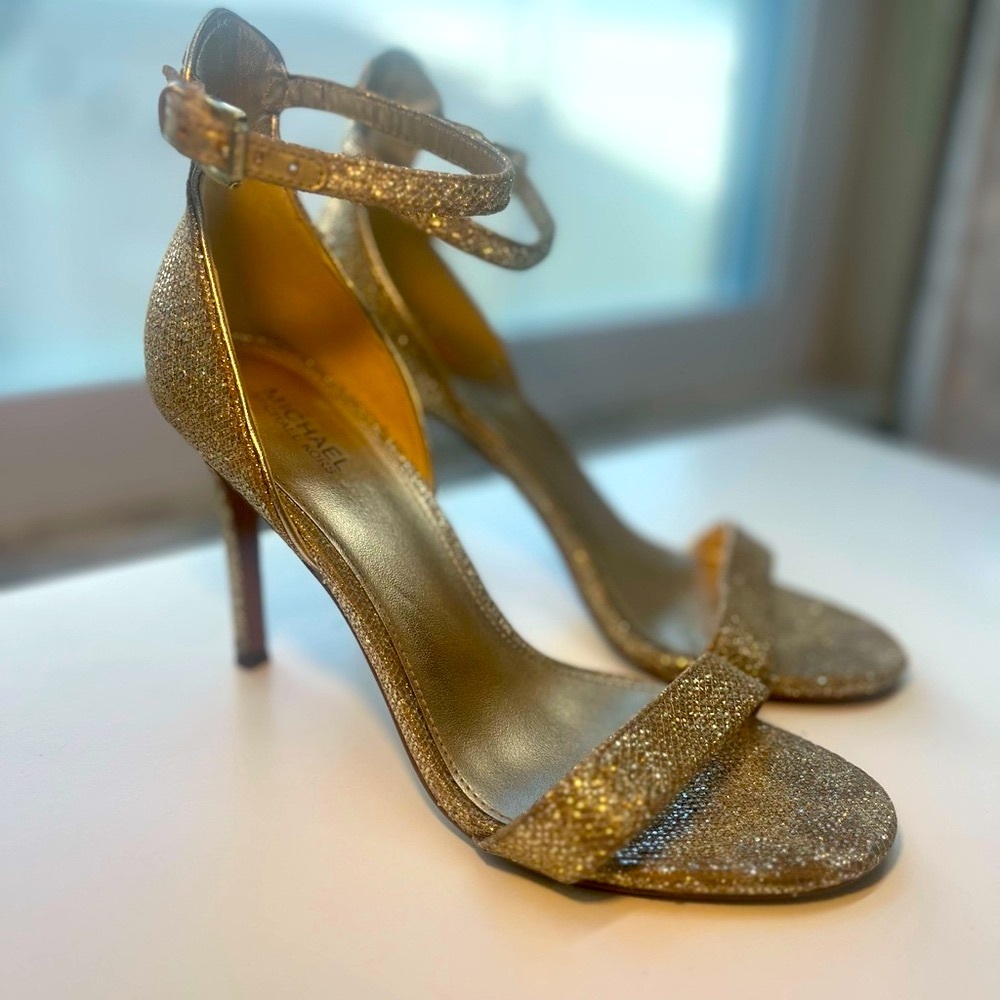 💛Michael Kors 💛sparkly gold heels